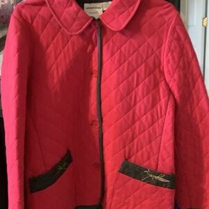 Michael Simon Quilted Jacket - Vibrant Pink‎